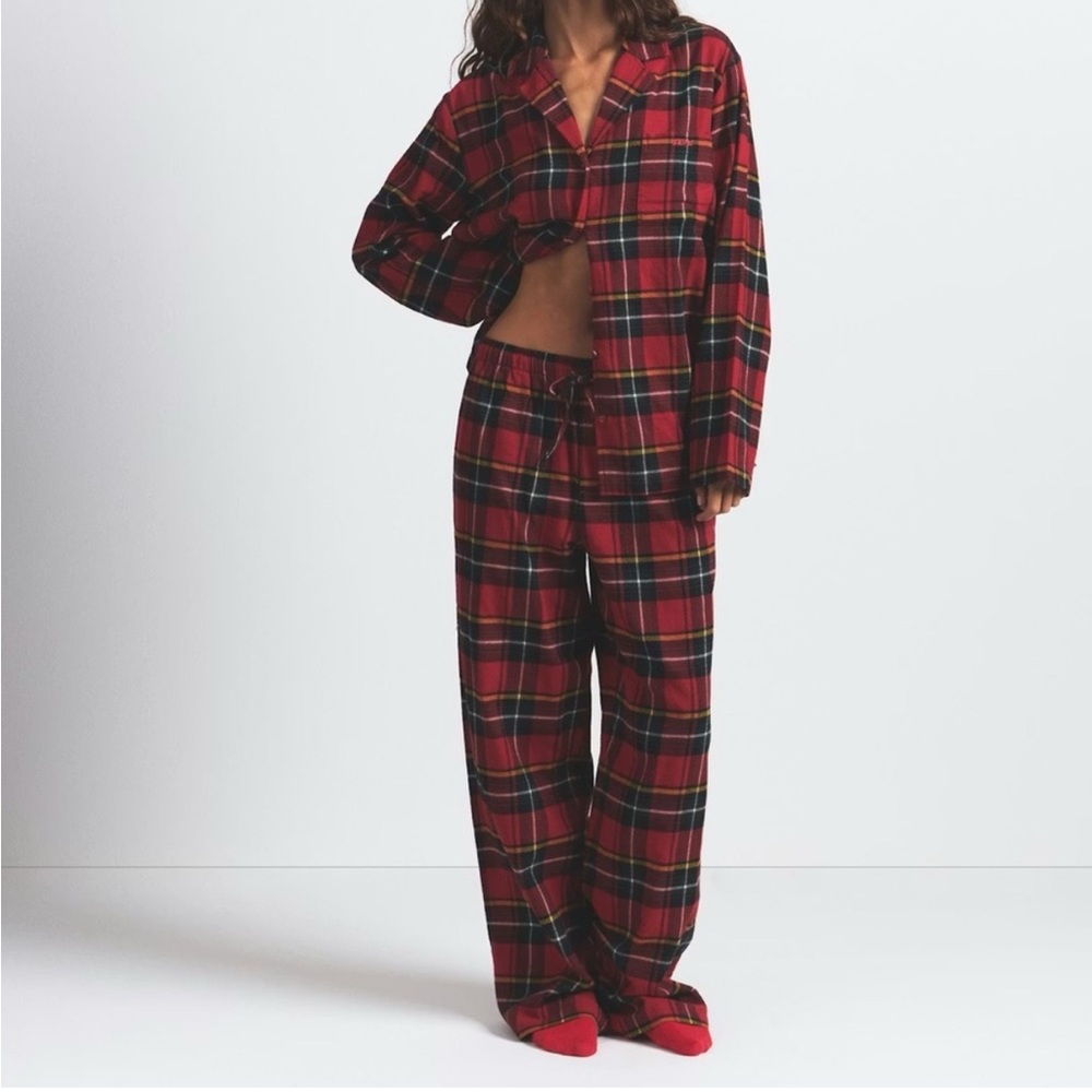 Skims Flannel Sleep 2-piece PJ Set